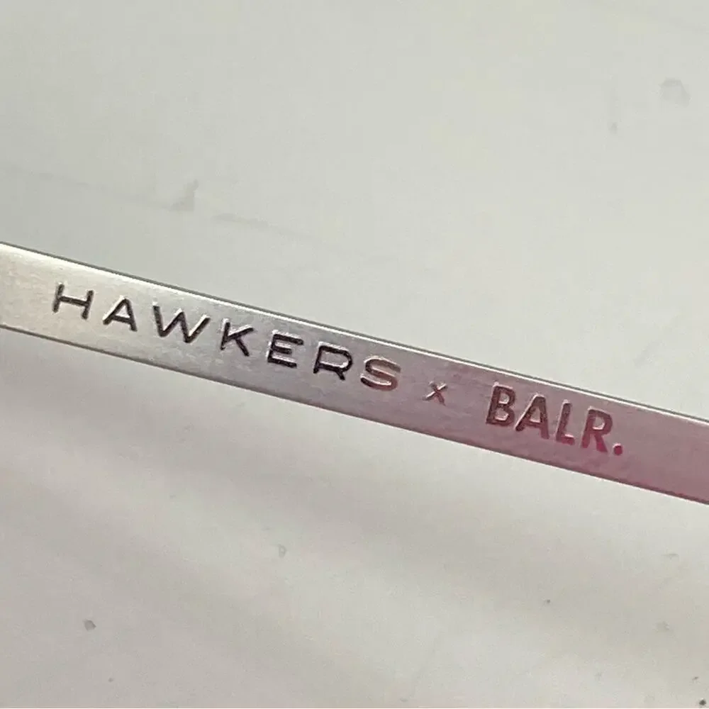 HAWKERS x BALR. Captain Limited Edition Stainless/Black Aviator Sunglasses